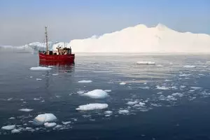 Imagem de gelo na Antártica
