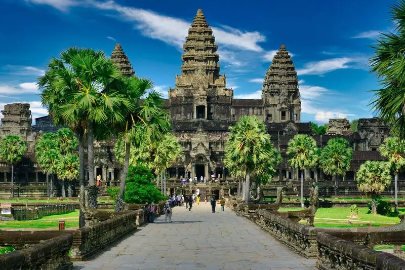 Angkor Wat, no Camboja, país que faz parte da Indochina